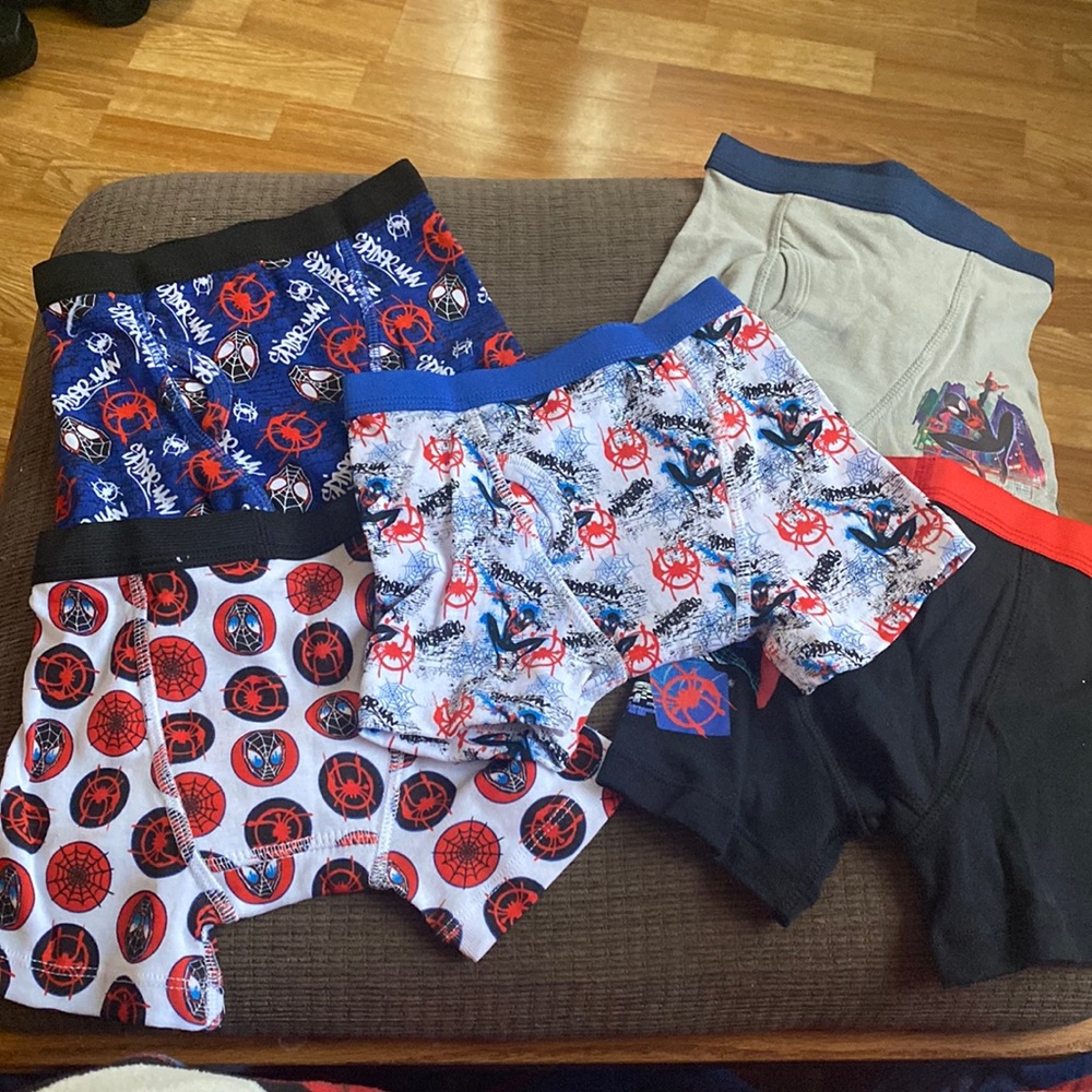NWOT! Never worn Spiderman boxer shorts size 4